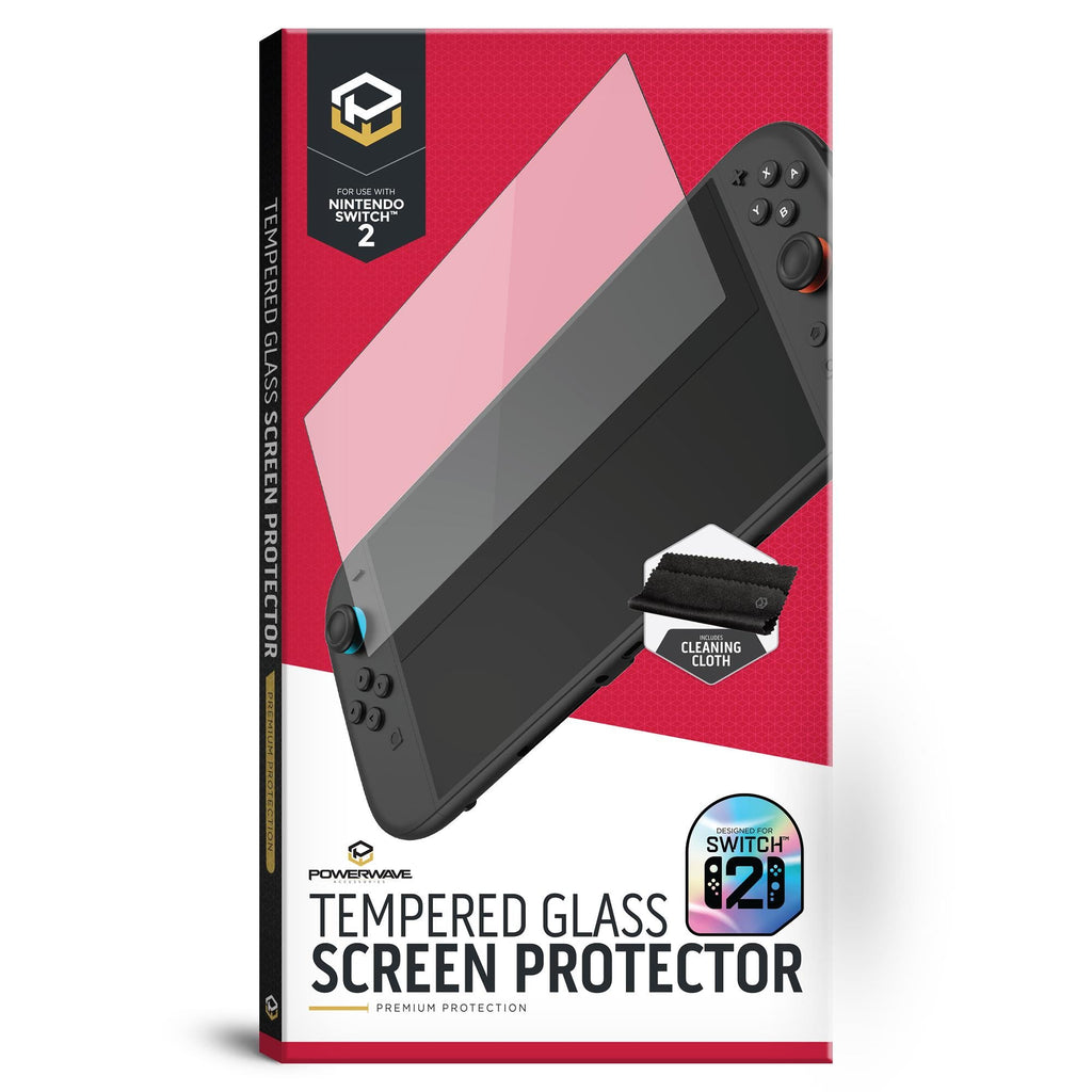 Powerwave Tempered Glass Screen Protector for Nintendo Switch 2