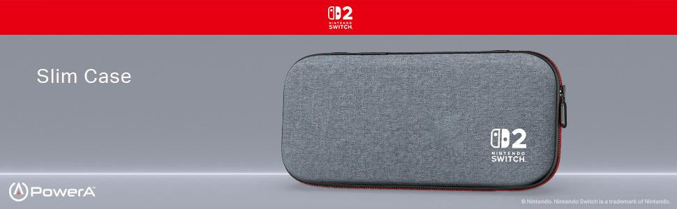 PowerA Officially Licenced Slim Case Dark Heather Grey for Nintendo Switch 2