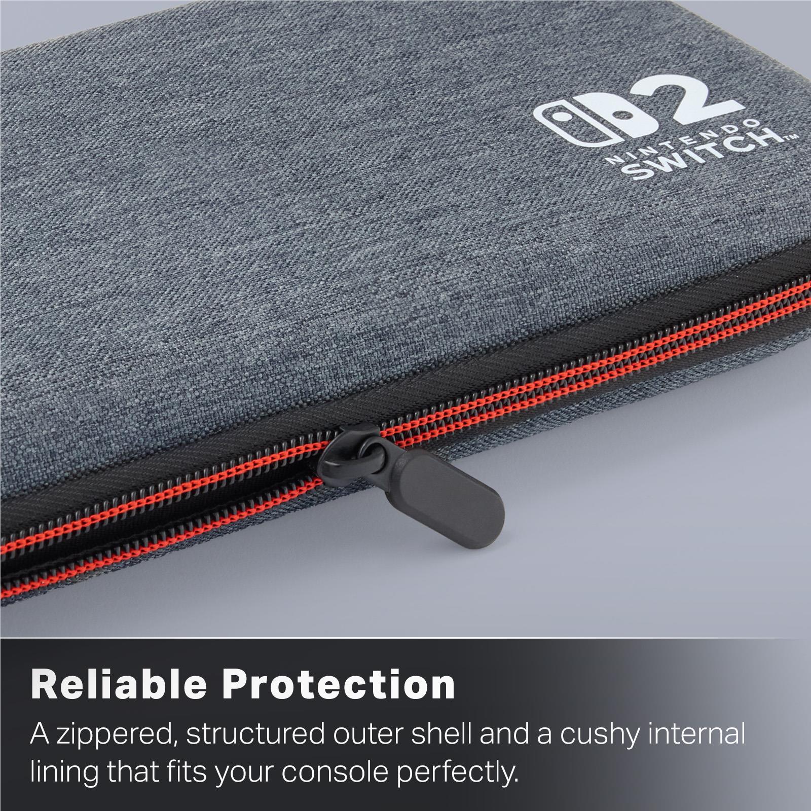 PowerA Officially Licenced Slim Case Dark Heather Grey for Nintendo Switch 2