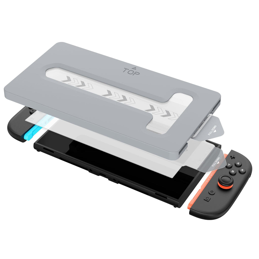 Powerwave Tempered Glass Screen Protector with Alignment Tray Double Pack for Nintendo Switch 2