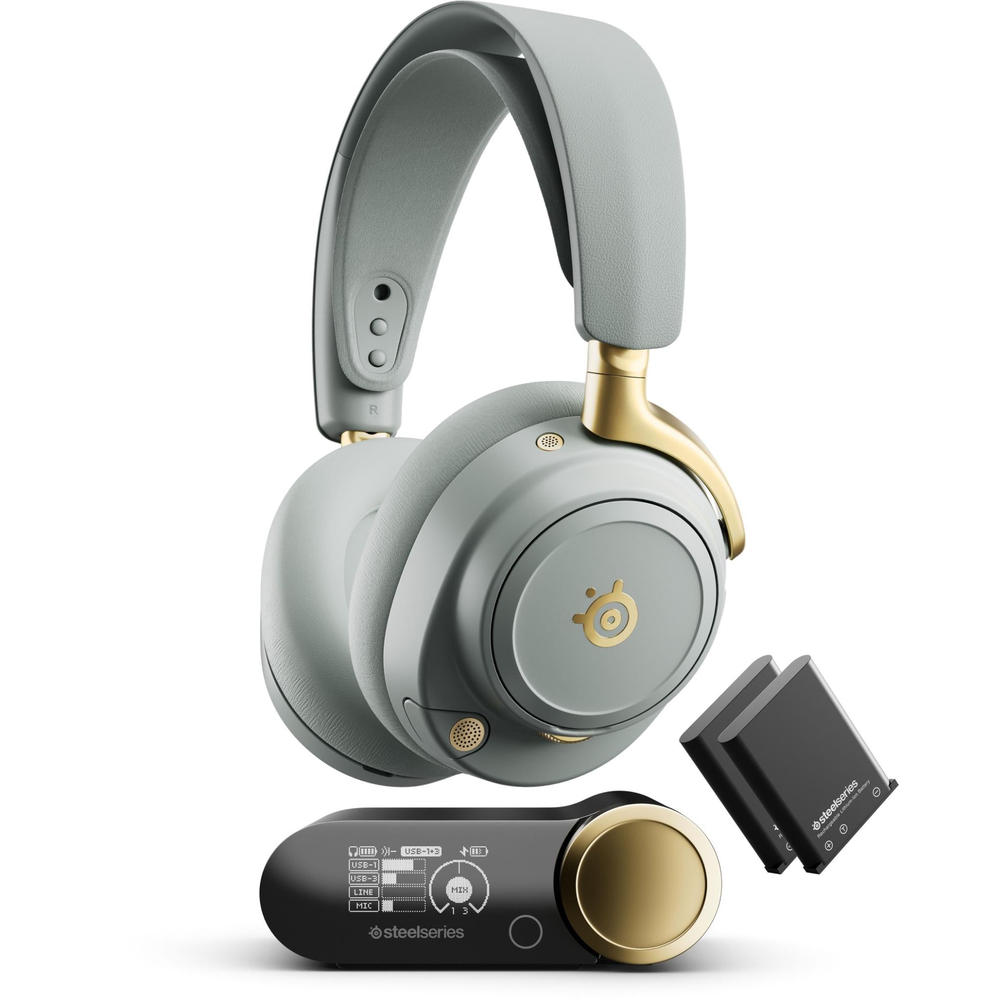 SteelSeries Arctis Nova Elite Wireless Gaming Headset (Sage & Gold)