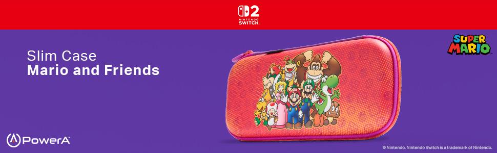 PowerA Slim Case for Nintendo Switch 2 (Mario & Friends)